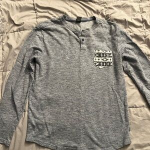 Volcom Long Sleeve Shirt with Patterned Pocket